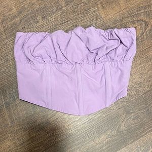 Bershka Lilac Purple Corset Top — Size XS